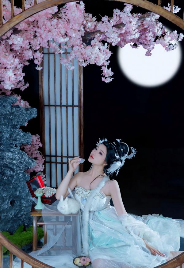 年年Nnian 年年  《年年Nnian-嫦娥仙子》古风汉服角色扮演性感大尺度私房写真第14张图片