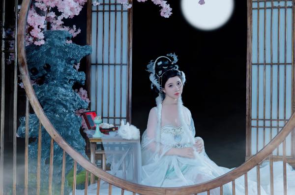 年年Nnian 年年  《年年Nnian-嫦娥仙子》古风汉服角色扮演性感大尺度私房写真第15张图片