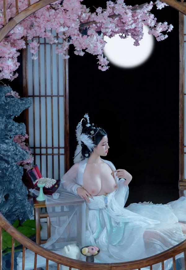 年年Nnian 年年  《年年Nnian-嫦娥仙子》古风汉服角色扮演性感大尺度私房写真第17张图片