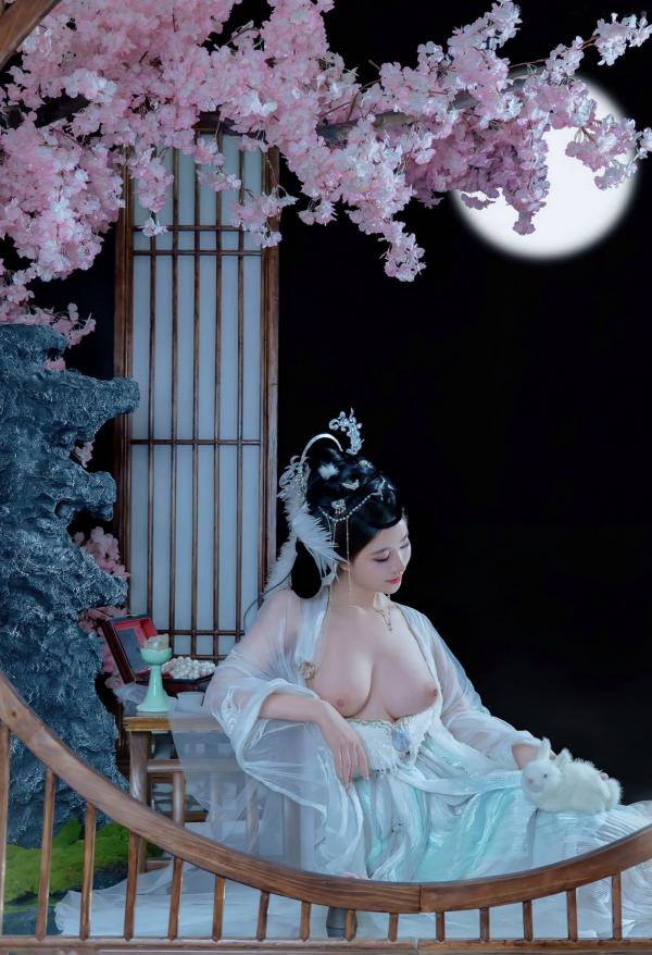 年年Nnian 年年  《年年Nnian-嫦娥仙子》古风汉服角色扮演性感大尺度私房写真第19张图片