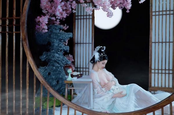年年Nnian 年年  《年年Nnian-嫦娥仙子》古风汉服角色扮演性感大尺度私房写真第21张图片