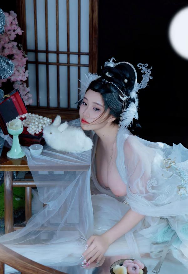 年年Nnian 年年  《年年Nnian-嫦娥仙子》古风汉服角色扮演性感大尺度私房写真第27张图片