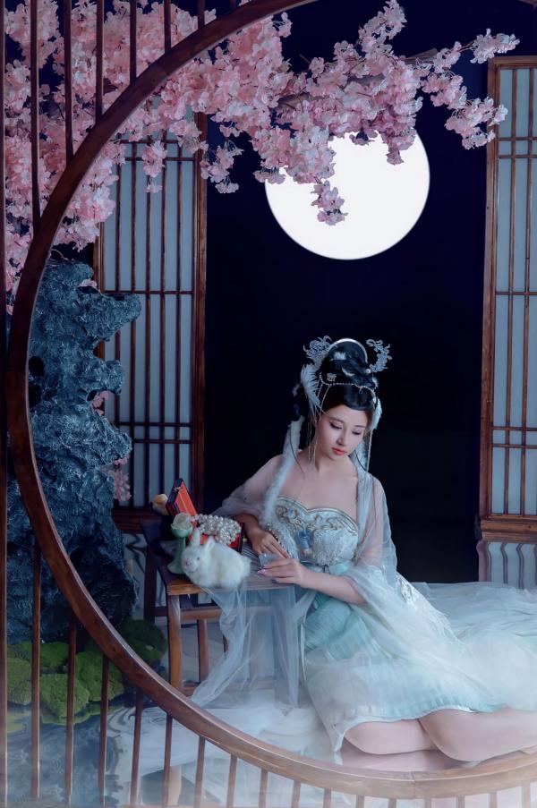 年年Nnian 年年  《年年Nnian-嫦娥仙子》古风汉服角色扮演性感大尺度私房写真第49张图片