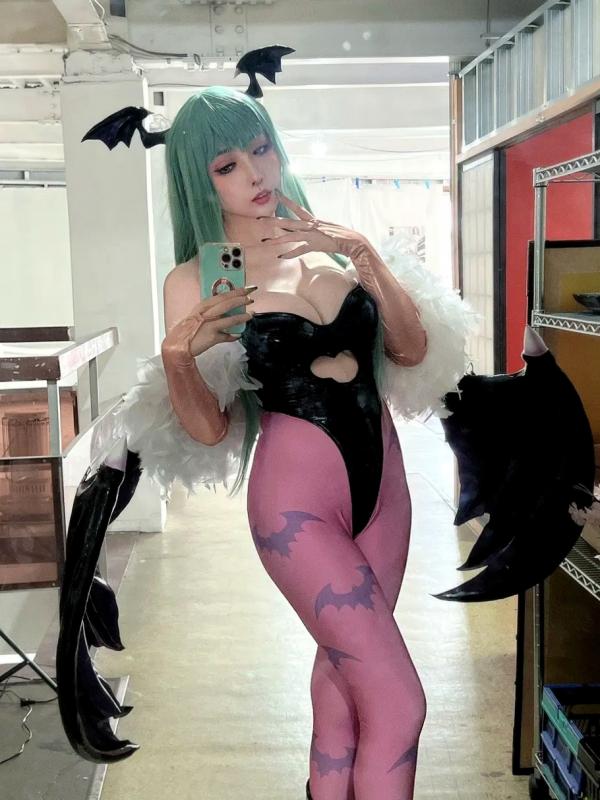    [Cosplay][KURUPIKA] Reku Momoiro 桃色れく - MORRIGAN AENSLAND第12张图片