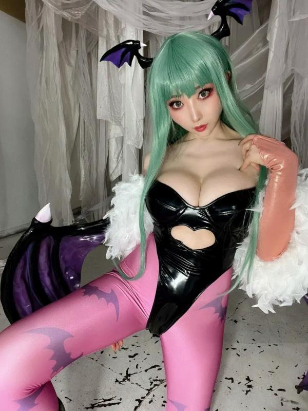    [Cosplay][KURUPIKA] Reku Momoiro 桃色れく - MORRIGAN AENSLAND第15张图片