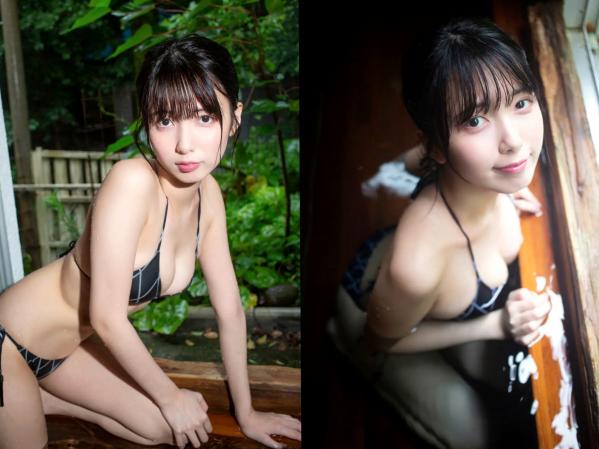    月埜ヒスイ - 昴揚とメランコリー 日系家居清新性感比基尼私房写真第37张图片