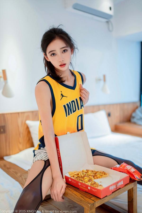    XingYan星颜社-386-时安安-篮球背心爆乳-白T真空-2025.08.19第18张图片