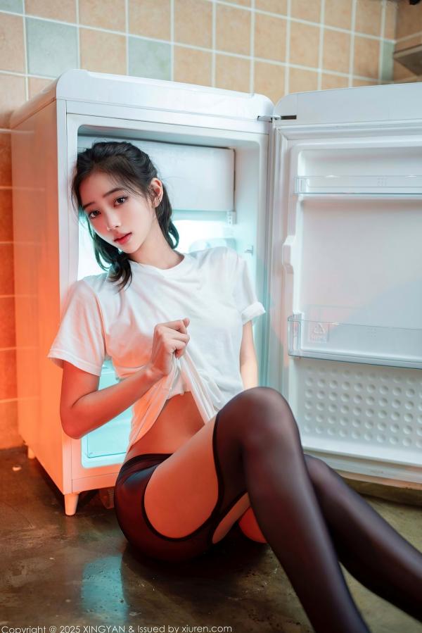    XingYan星颜社-386-时安安-篮球背心爆乳-白T真空-2025.08.19第27张图片