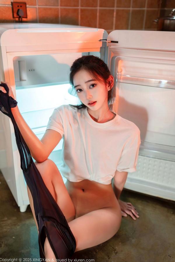    XingYan星颜社-386-时安安-篮球背心爆乳-白T真空-2025.08.19第33张图片