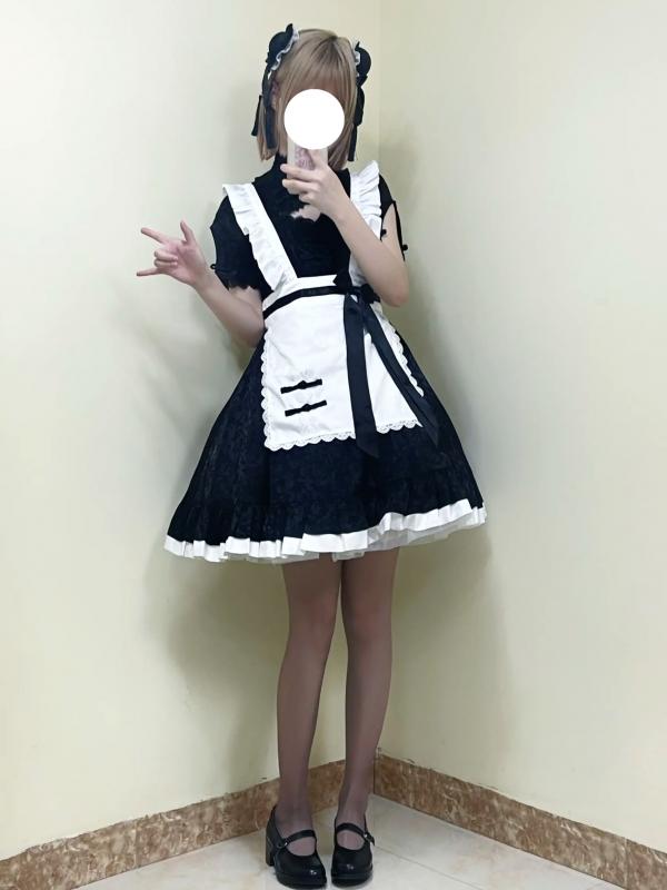    幼愛youmeko - 女仆中华娘COS私房写真，极致丝袜美腿诱惑与可爱碰撞第2张图片