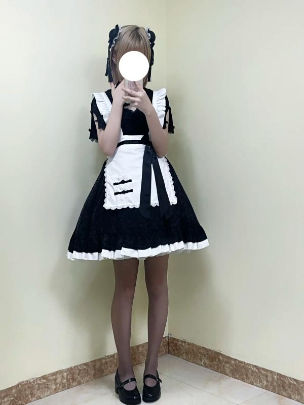    幼愛youmeko - 女仆中华娘COS私房写真，极致丝袜美腿诱惑与可爱碰撞第3张图片