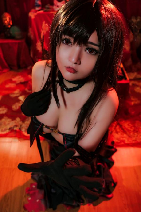    Potato-Godzilla 虞美人暗黑女武士Cosplay角色扮演，红光下的冷艳极致制服诱惑第17张图片