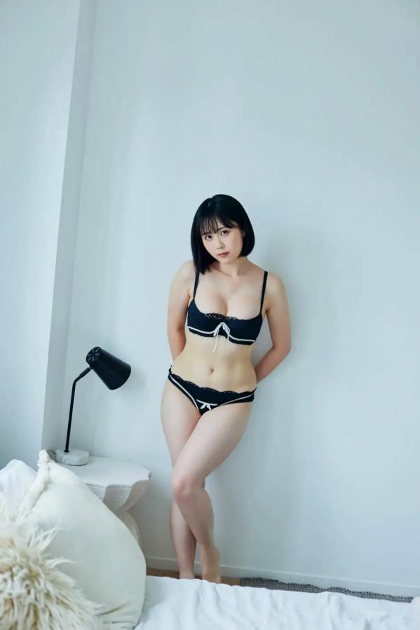    夜道雪《ぎゅーってしよ》：短发女神居家私房照，粉色内衣勾勒玲珑身段，演绎纯欲治愈风格第46张图片