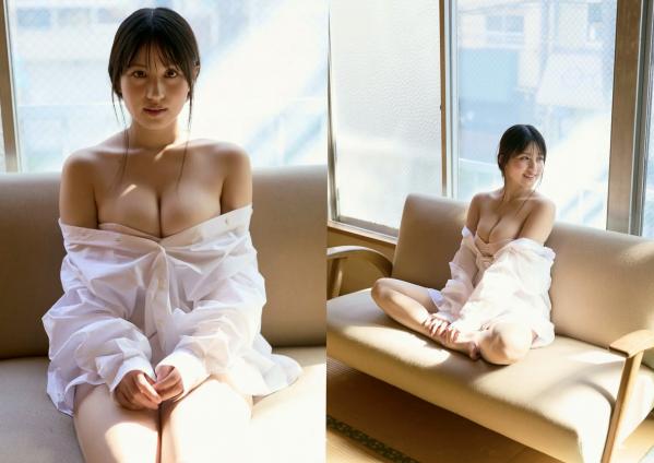    花咲楓香 - 満開ホームラン 私房写真集：居家暧昧氛围，白色衬衫与精致内衣的极致诱惑第5张图片