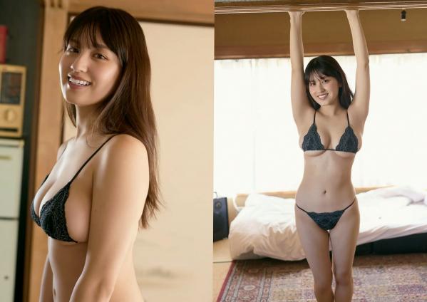    花咲楓香 - 満開ホームラン 私房写真集：居家暧昧氛围，白色衬衫与精致内衣的极致诱惑第12张图片