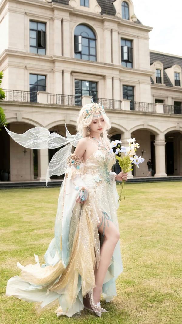    走路摇zly - 林泽清瑶 梦幻花仙子精灵cosplay，绝美欧式城堡写真，仙气十足第7张图片