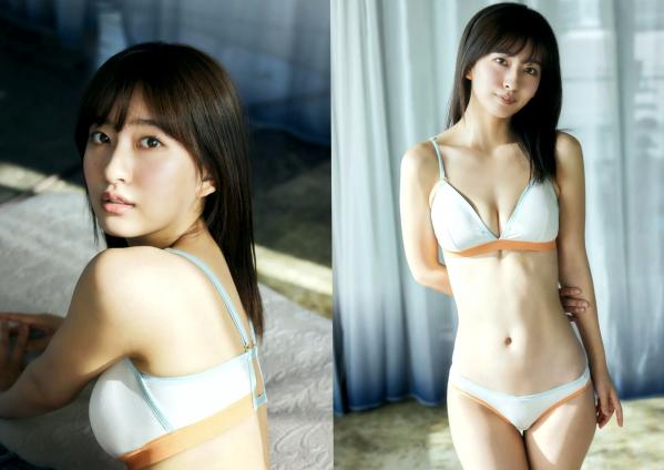    斉藤里奈 - come on，清新比基尼与黑色连体泳衣写真，室内简约风尽显优雅气质与完美身材第7张图片