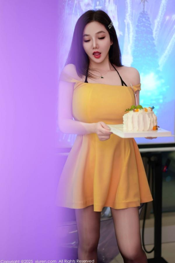 心妍小公主 李妍曦  XiuRen秀人网-10897-心妍小公主-黑色情趣内衣私房照-极致诱惑傲人身材-无圣光大尺度唯美摄影第15张图片