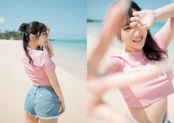    花宮いのり - ふたりきり，阳光沙滩比基尼写真，元气少女海边戏水，清纯与性感并存的夏日甜美视觉盛宴第72张图片