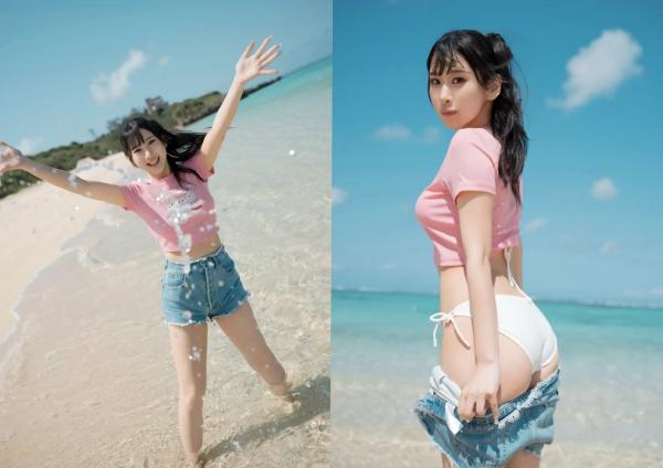    花宮いのり - ふたりきり，阳光沙滩比基尼写真，元气少女海边戏水，清纯与性感并存的夏日甜美视觉盛宴第73张图片