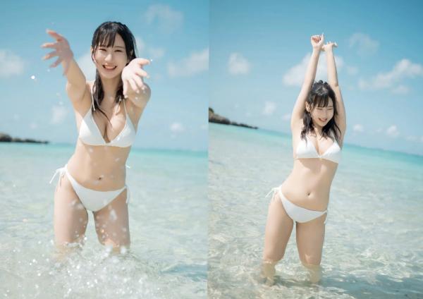    花宮いのり - ふたりきり，阳光沙滩比基尼写真，元气少女海边戏水，清纯与性感并存的夏日甜美视觉盛宴第76张图片