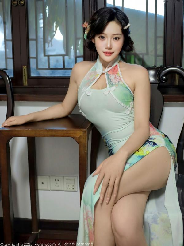    XiuRen秀人网-10749-莉莉安娜o-古琴前的情趣旗袍诱惑-性感身材与古典韵味的碰撞第30张图片