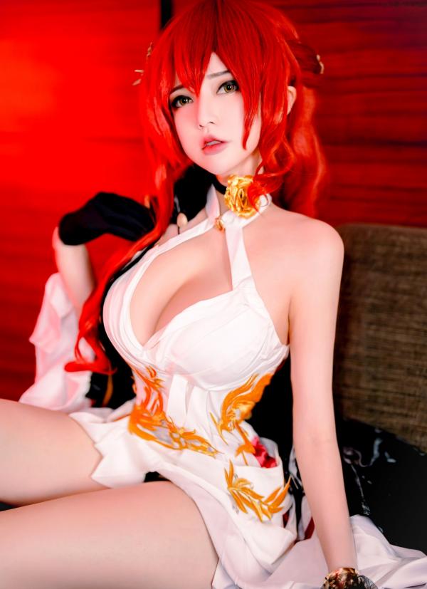    Potato-Godzilla-Himeko-崩坏-星穹铁道-姬子高颜值Cosplay极品私房写真，性感御姐角色扮演，魅力女神白嫩诱惑第3张图片
