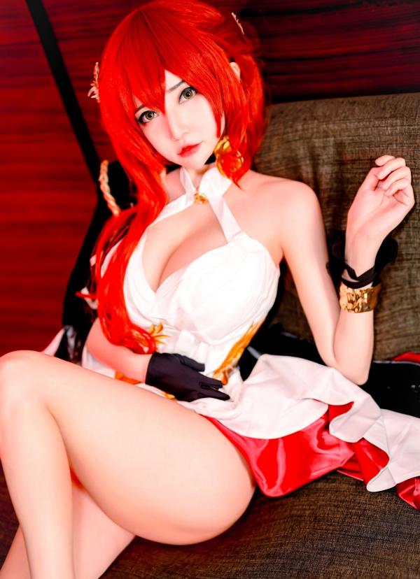    Potato-Godzilla-Himeko-崩坏-星穹铁道-姬子高颜值Cosplay极品私房写真，性感御姐角色扮演，魅力女神白嫩诱惑第4张图片