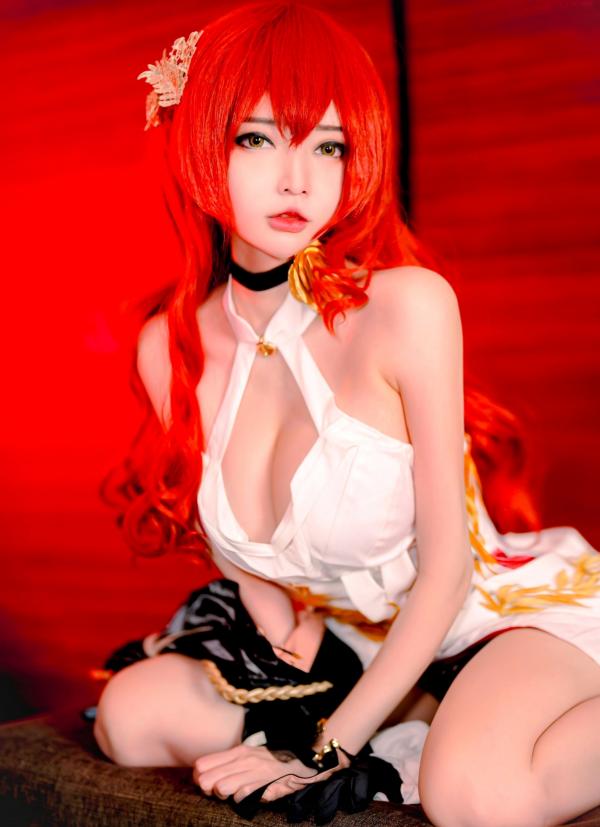    Potato-Godzilla-Himeko-崩坏-星穹铁道-姬子高颜值Cosplay极品私房写真，性感御姐角色扮演，魅力女神白嫩诱惑第9张图片