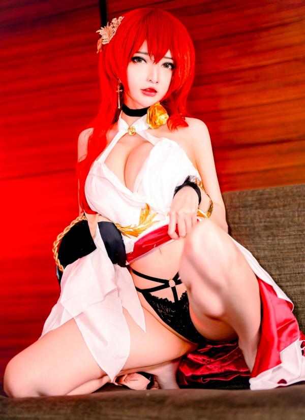    Potato-Godzilla-Himeko-崩坏-星穹铁道-姬子高颜值Cosplay极品私房写真，性感御姐角色扮演，魅力女神白嫩诱惑第13张图片