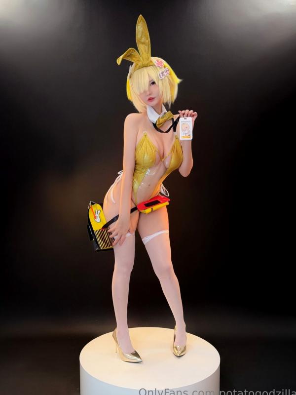    Potato-Godzilla-Elegg-Bunny-Suit-胜利女神-妮姬-兔女郎装-极致诱惑角色扮演COS写真第2张图片