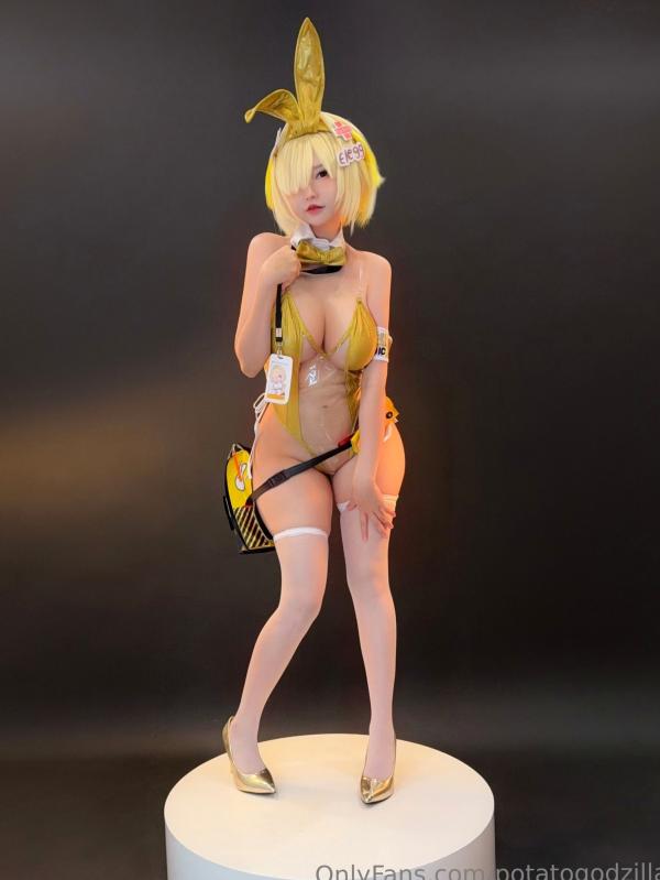    Potato-Godzilla-Elegg-Bunny-Suit-胜利女神-妮姬-兔女郎装-极致诱惑角色扮演COS写真第3张图片