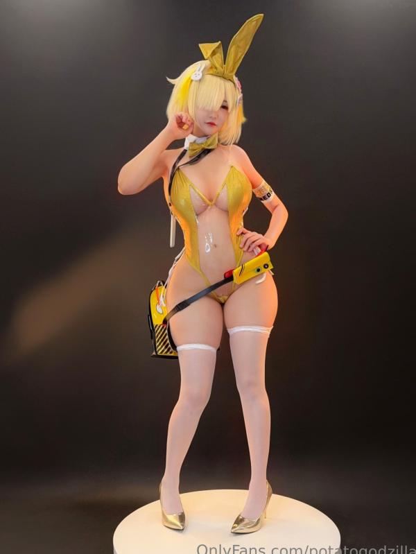    Potato-Godzilla-Elegg-Bunny-Suit-胜利女神-妮姬-兔女郎装-极致诱惑角色扮演COS写真第4张图片