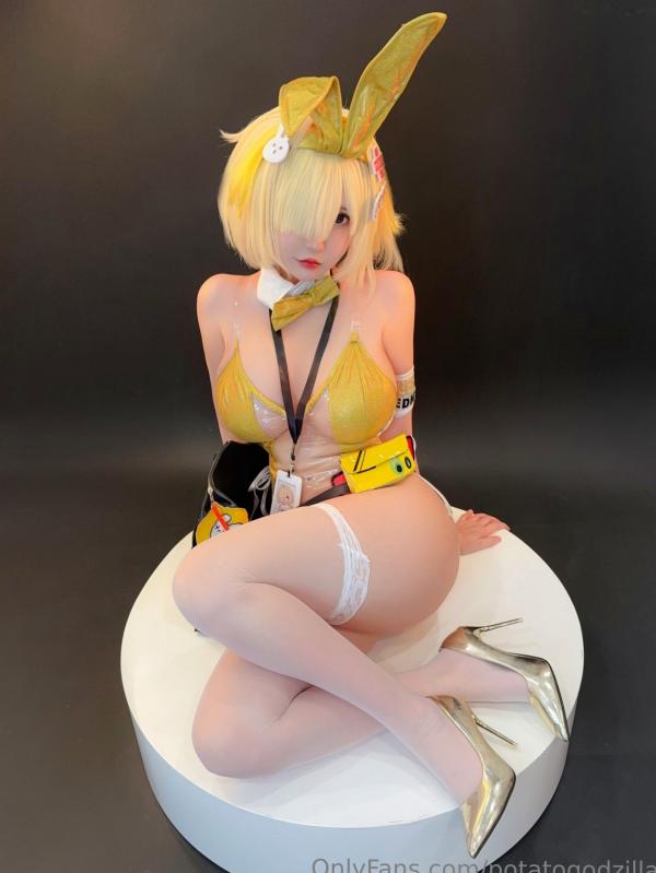    Potato-Godzilla-Elegg-Bunny-Suit-胜利女神-妮姬-兔女郎装-极致诱惑角色扮演COS写真第9张图片