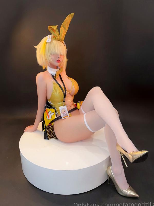    Potato-Godzilla-Elegg-Bunny-Suit-胜利女神-妮姬-兔女郎装-极致诱惑角色扮演COS写真第11张图片