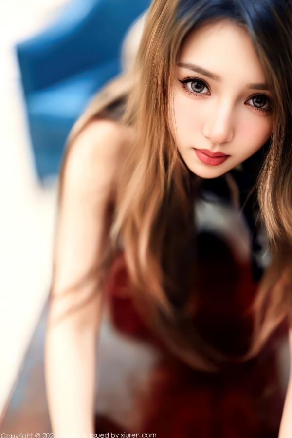    YouMi尤蜜荟-1188-Twins-夭夭-极致诱惑黑纱改良旗袍-大胆私房写真-2025.12.12第35张图片