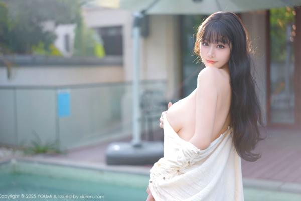    YouMi尤蜜荟-1185：朱可儿泳池私房写真，童颜巨乳身披轻透浴袍，大尺度极致诱惑，纯欲美腿白嫩撩人，无圣光大片抢先看第41张图片