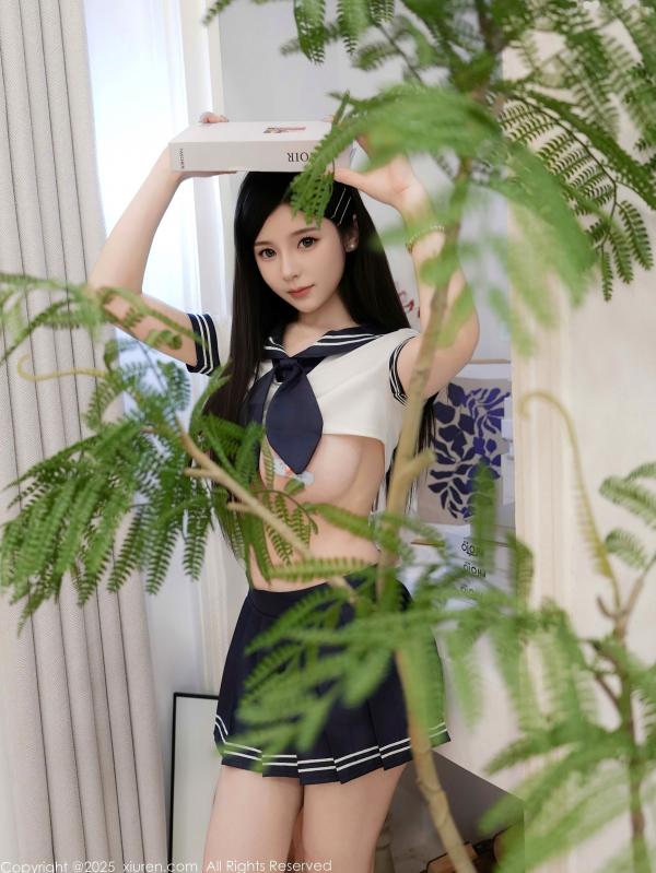    XiuRen秀人网-10598-优酱-JK黑白水手装爆乳-2025.07.29第15张图片