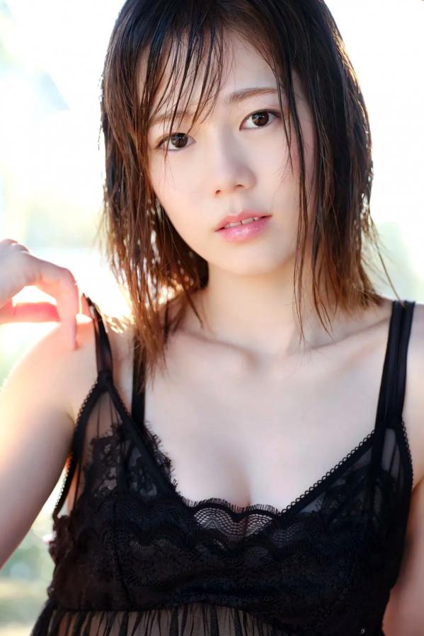    川口葵 - 大人になったね，湿发造型搭配黑色蕾丝内衣，呈现极致性感的成熟风韵写真图集第74张图片