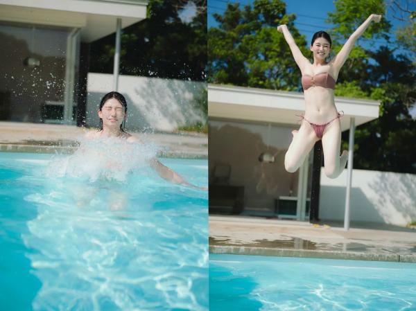    瀬戸環奈：夏日泳池比基尼写真，纯欲面孔下的极致傲人身材，尽显性感诱惑之美第56张图片