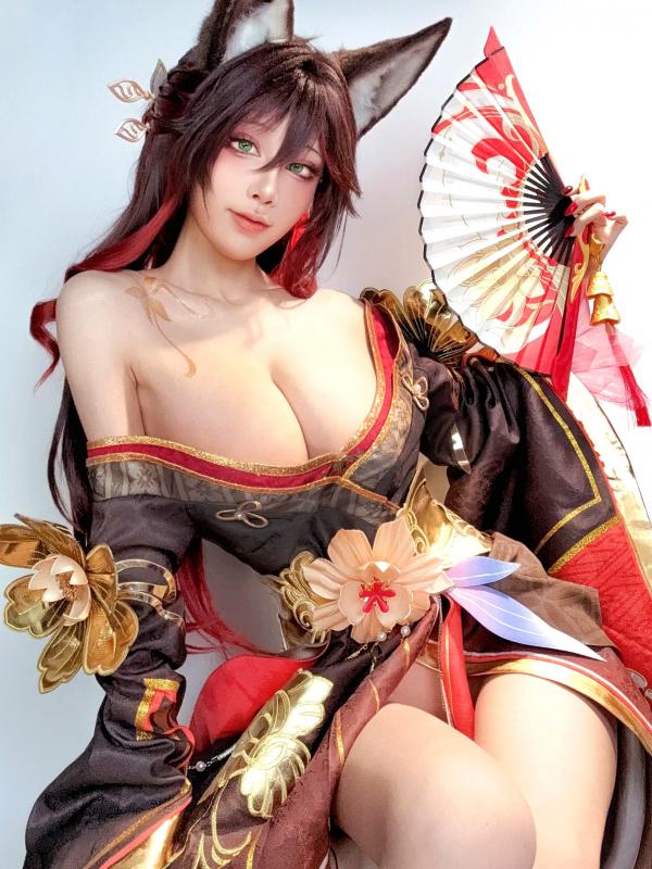    水淼aqua - 帰忘の流離人，绝美狐仙Cosplay，二次元古风视觉盛宴，白嫩诱惑私房大尺度写真第5张图片