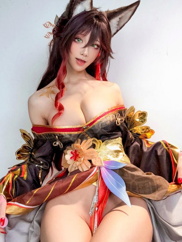    水淼aqua - 帰忘の流離人，绝美狐仙Cosplay，二次元古风视觉盛宴，白嫩诱惑私房大尺度写真第7张图片