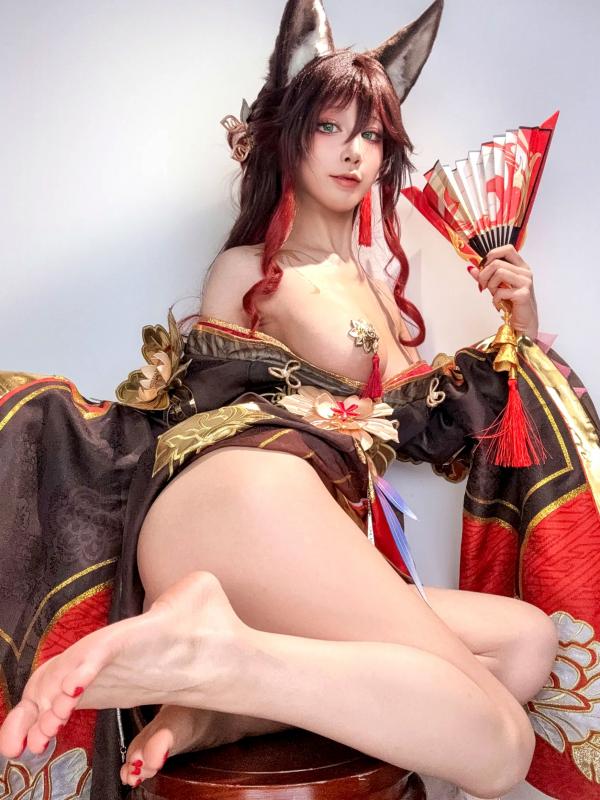    水淼aqua - 帰忘の流離人，绝美狐仙Cosplay，二次元古风视觉盛宴，白嫩诱惑私房大尺度写真第19张图片