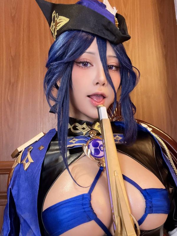    水淼aqua - 克洛琳德绝美cos，黑丝御姐角色扮演，极致诱惑大尺度私房照合集第4张图片