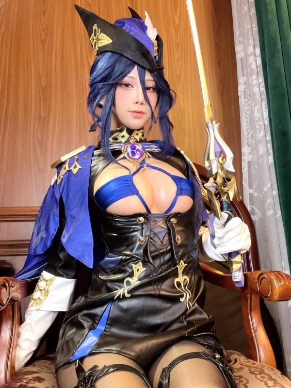    水淼aqua - 克洛琳德绝美cos，黑丝御姐角色扮演，极致诱惑大尺度私房照合集第5张图片