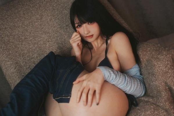    姬灵 - 清纯蓝调居家私房照，性感比基尼演绎冷艳诱惑第12张图片