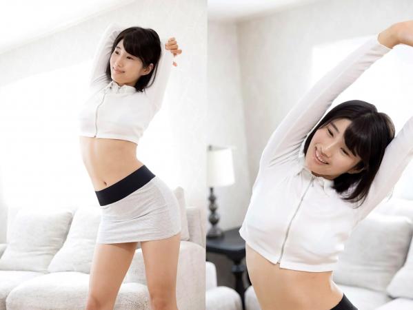    浅海ゆづき - 甘美な秘密：私房内衣诱惑与修身居家运动装，展现极致性感身材第8张图片