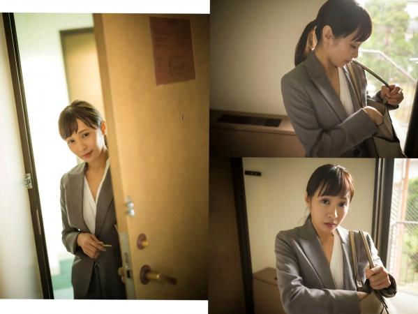    逢見リカ - If I See You in My Dreams 秋日红裙与室内蕾丝内衣写真，尽显冷艳与性感气质第16张图片