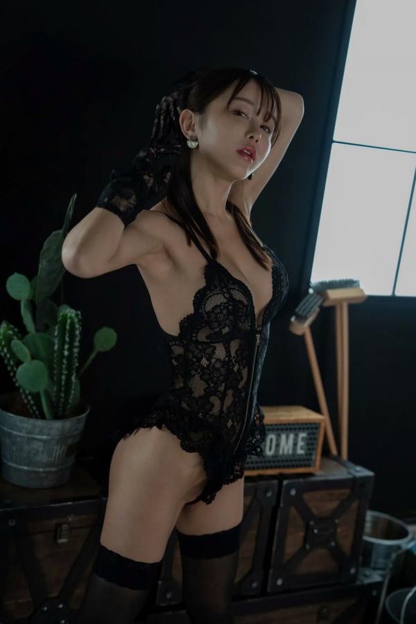    [193iKkyu3] Teddy With a Worrying Zipper 黑色蕾丝连体衣诱惑私房写真，极致丝袜御姐气质大片第1张图片