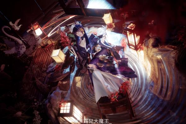    露兒大魔王《碧蓝航线》武藏COS，精致和风与极致御姐气质的梦幻结合，性感写真，极品视觉盛宴第5张图片